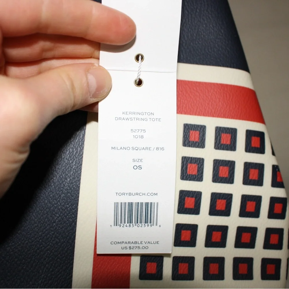 Tory Burch Kerrington Milano Square Bucket Tote and Brigette Cosmetic Case - Picture 9 of 15